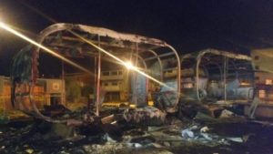 Bandidos queimam 56º posto de segurança abandonado pela PM de Brasília