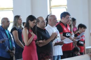 Oração aos jogadores do Flamengo
