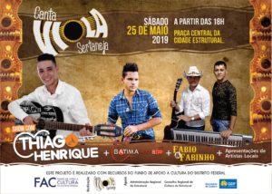 Festival Canta Viola Sertaneja chega à Cidade Estrutural neste sábado 25 de maio