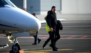 Ibrahimovic chega a Milão