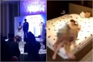 Em casamento, noivo exibe vídeo em que noiva faz sexo com cunhado