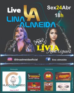 Lina & Lívia farão live show nesta sexta-feira (24)