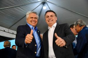 Bolsonaro se reúne com Alcolumbre e Ronaldo Caiado no Palácio do Planalto