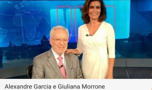 ÁUDIO VAZA NA GLOBO E GIULIANA MORRONE DETONA ALEXANDRE GARCIA: “ESTÁ GAGÁ” (VEJA O VÍDEO)