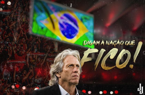 Nação comemora permanência de Jorge Jesus no Fla