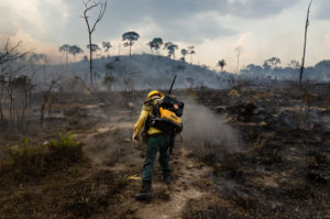Sem recursos, Ibama dá ordem a agentes de combate ao fogo retornar às bases