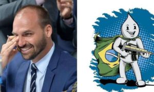 Eduardo Bolsonaro posta onde está o Zé Gotinha
