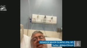 Covid-19: Olimpio está na UTI sem ser intubado