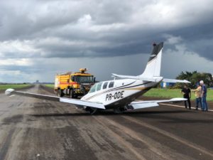 VÍDEO: Avião faz pouso forçado no aeroporto de Rio Verde-GO
