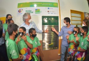 Em Alto Paraíso de Goiás, governador Ronaldo Caiado e primeira-dama, Gracinha Caiado, inauguram laboratório tecnológico