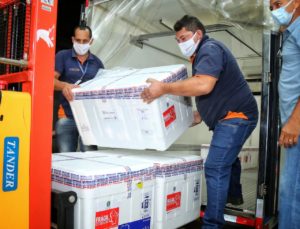 Goiás recebe 189 mil imunizantes da AstraZeneca destinados à aplicação de primeira dose