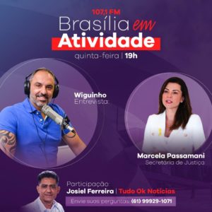 Secretária de Justiça fala sobre ‘Sua Vida Vale Muito Intinerante’ na rádio atividade