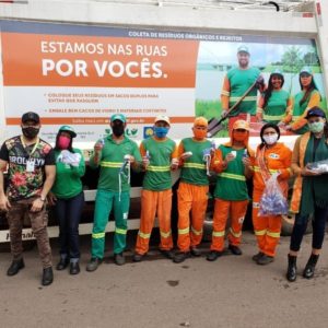 Em homenagem ao Dia do Gari trabalhadores ganharão kit contra à Covid, nesta sexta-feira (14)