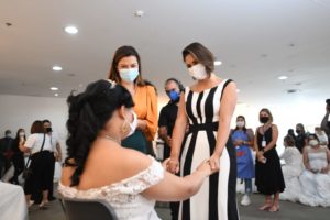 A cerimônia contou com a presença da Primeira Dama, Michele Bolsonaro
