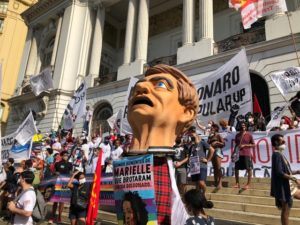 Manifesto contra Bolsonaro partiu da Praça  Mauá no RJ