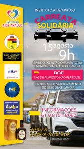 Carreata da Solidariedade dia 15 de agosto