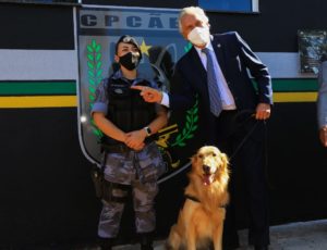 Caiado inaugura sede da Companhia Independente de Policiamento com Cães