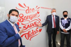 Caiado inaugura reforma e ampliação do Hemocentro Coordenador Estadual de Goiás