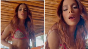 Vídeo: Anitta rebola e recebe elogios de Bruna Marquezine e outros famosos