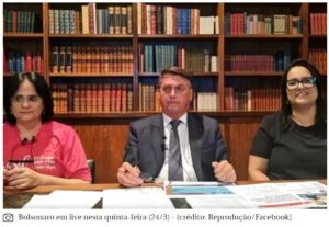 Bolsonaro diz que colocaria “a cara toda no fogo” pelo ministro Ribeiro