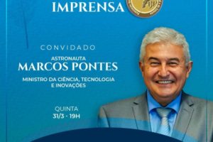 Ministro Marcos Pontes será entrevistado pelos Portais de Notícias do Brasil na próxima quinta-feira (31)