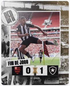 Botafogo vence Flamengo, quebra tabu e sobe na tabela do Brasileiro