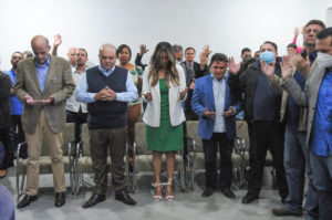 Ibaneis se reuniu com líderes religiosos na Estrutural