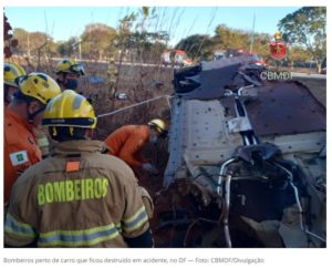 Acidente fatal no acesso ao Palácio do Jaburu deixa dois mortos e um ferido