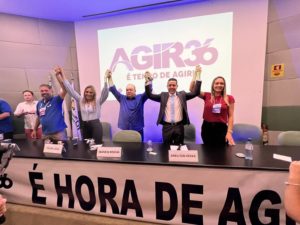 Ibaneis participa da convenção do Agir 36, aliado nas eleições de outubro
