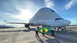 Maior avião do mundo, Airbus Beluga vem pela primeira vez ao Brasil