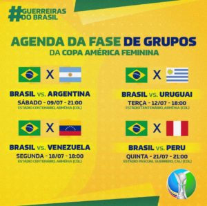 Esportes Hegemonia, Copa e Paris: Brasil estreia na Copa América Feminina