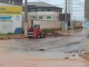 Prefeitura de Valparaíso trabalha para amenizar impacto da forte chuva de ontem