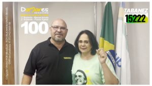 Tabanez oficializa apoio a Damares Alves