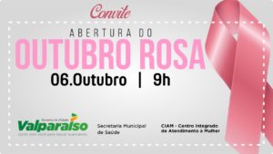 SECRETARIA DE SAÚDE CONVIDA POPULAÇÃO PARA EVENTO DO “OUTUBRO ROSA”, NO CIAM