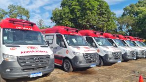 Frota de 21 novas ambulâncias seguradas começa a rodar nesta terça (29)