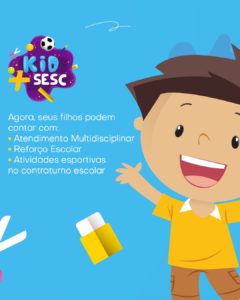 Esporte e reforço escolar: Sesc oferece atividades para crianças de 6 a 10 anos no contraturno escolar
