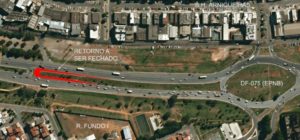 Interdição parcial de trecho da DF-075 começa amanhã (19)