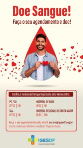 IgesDF promove campanha de doação de sangue