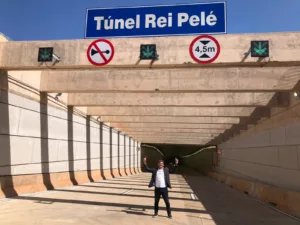Túnel Rei Pelé já impacta vida dos motoristas