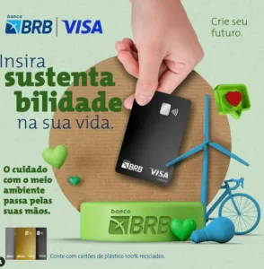 BRB se torna o primeiro banco brasileiro a oferecer cartões feitos com material 100% reciclado