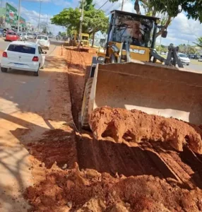 Administração Regional do Jardim Botânico trabalha para melhorar o estacionamento próximo ao Shopping