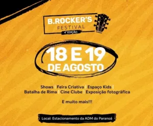B.Rocker’s Festival: PARANOÁ RECEBE 4ª EDIÇÃO DO EVENTO MULTICULTURAL
