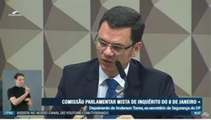Ao vivo: CPMI do 8 de Janeiro ouve ex-ministro da Justiça Anderson Torres