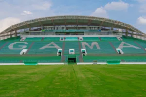 Estádio Bezerrão segue em reforma para atender Nova Lei Geral do Esporte
