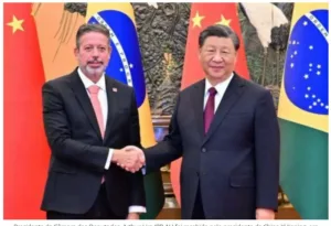 Presidente Chinês Xi Jinping e Arthur Lira se reúnem em Pequim
