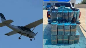 Avião com quase meia tonelada de drogas invade fazenda do cantor Leonardo