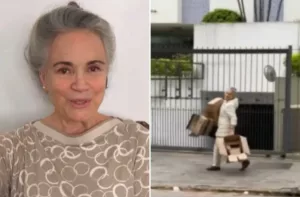 Regina Duarte comenta vídeos virais de coleta de papelão nas ruas