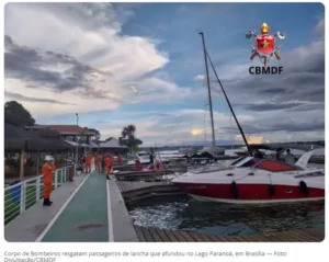 Naufrágio no Lago Paranoá: Nove pessoas são resgatadas com Vida