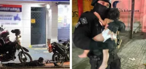 Atirador de elite do bope desarma suspeito em Fortaleza: Mulher e bebê são salvos