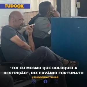 “Foi eu mesmo que coloquei a restrição”, declarou autointitulado presidente do DVA I